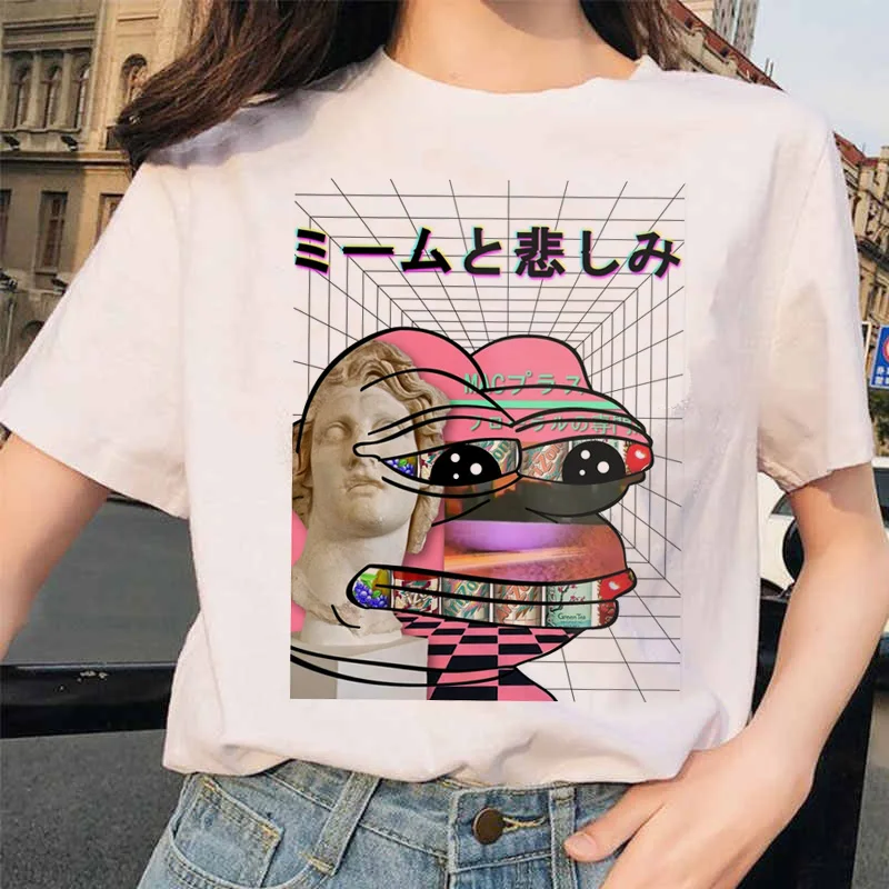 Vaporwave рубашки ulzzang Grunge Tumblr графическая Футболка harajuku Эстетическая Винтажная футболка корейский стиль 90s одежда футболка - Цвет: 5387