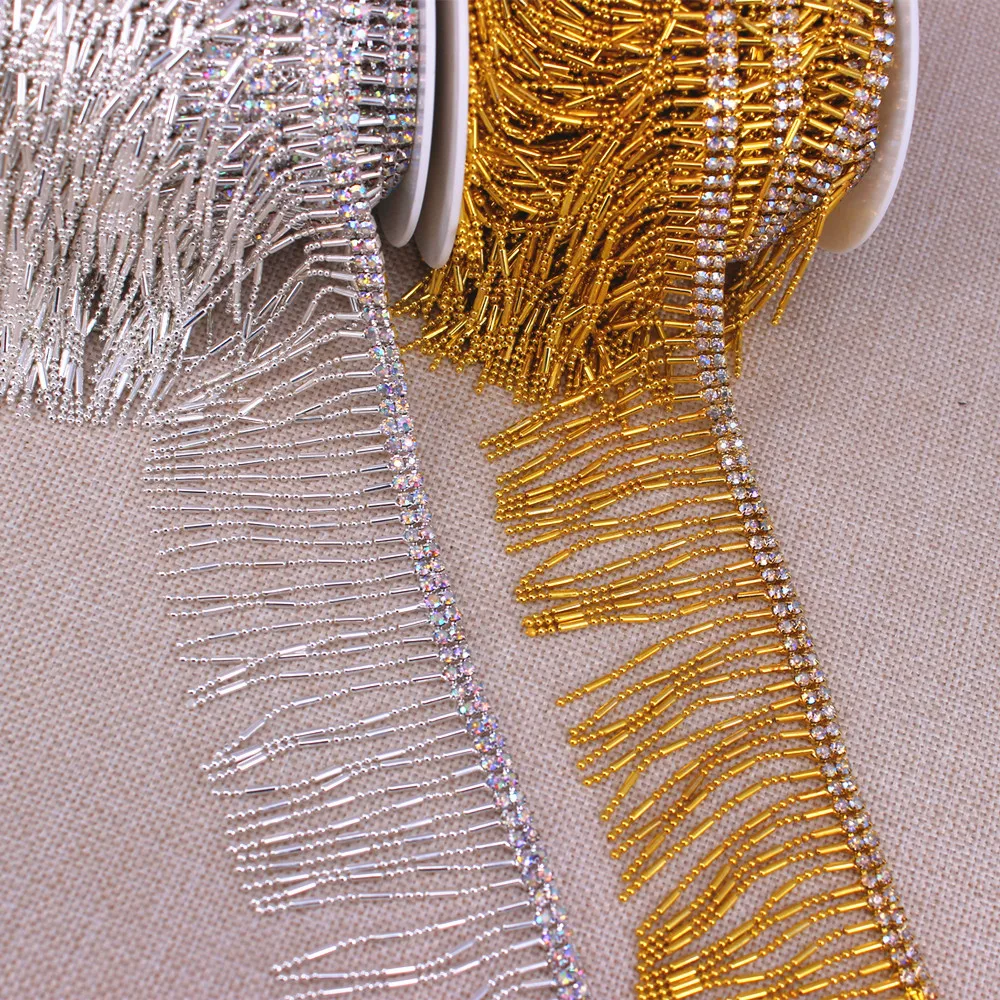 

5 Yard One Roll Wholesale AB Holographic Crystal Rhinestone Sparkling Chain Trimming Claw Chain Jewelry Crafts DIY JM070