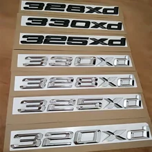 Nowa oryginalna jakość 325xd 330xd M moc M wydajność xdrive samochodów tylny emblemat naklejka na BMW M3 E90 E91 E92