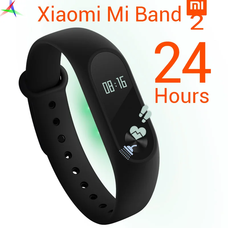 В Наличии 2016 Оригинал Xiaomi Mi Группа 2 Oled-экран сенсорное Управление Новый Браслет Лучший Алгоритм Импульсный Heart Rate IP67 20 дней 