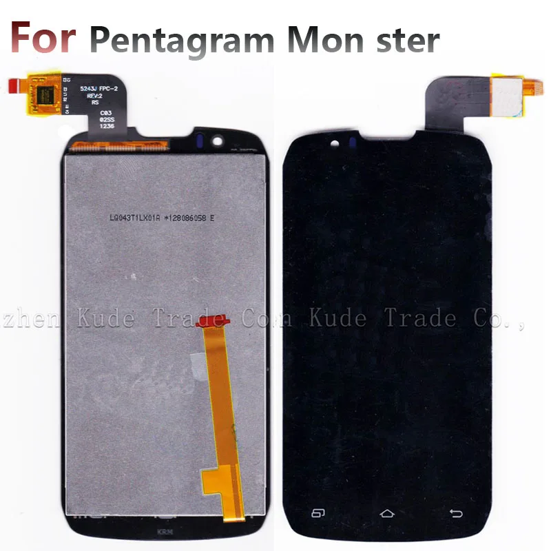 

LCD Display + Touch Screen Digitizer Glass Panel For Pentagram Mon ster P430-1 Monster p430 1