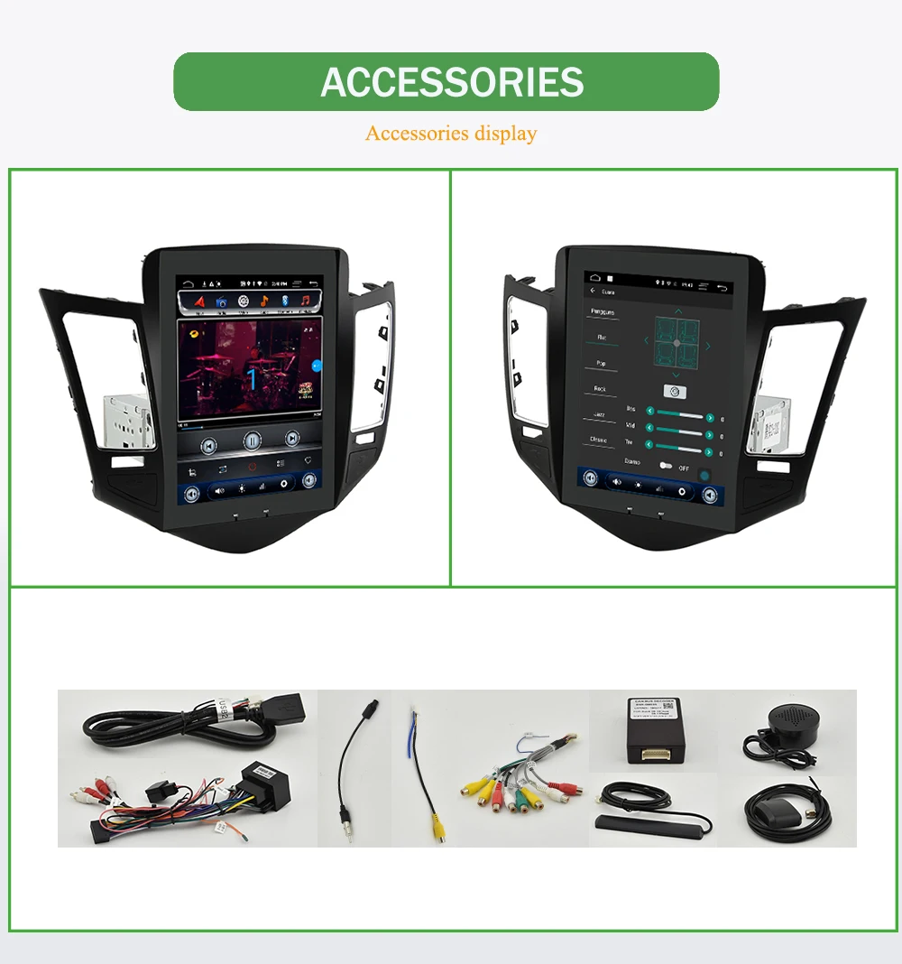 Flash Deal Bonroad Android 6.0 Vertical screen Car Multimedia Player For Chevrolet Cruze 2009-2015  Radio Player Navigation Audio Player 13