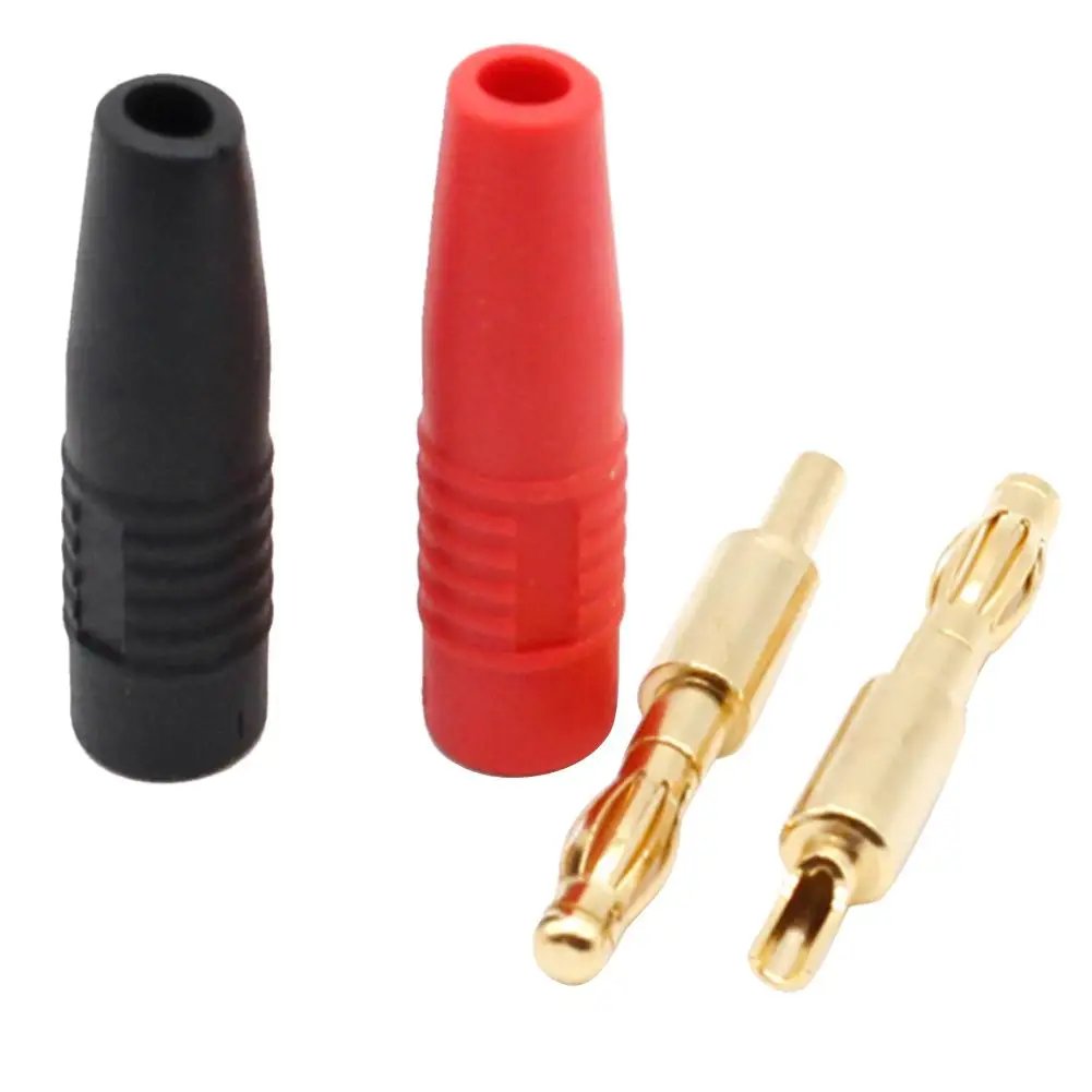 

2mm Gold-plated Musical Plug Interface Speaker Cable Wire Pin Banana Connector