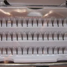 4 коробки ресниц 4 p жесткий в коробке 60 шт 8 мм 10 мм 12 мм 14 мм