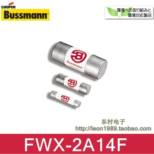 

Cooper Bussmann ceramic fuse FWX-2A14F 2A 250V 14 \u0026 times; 51mm