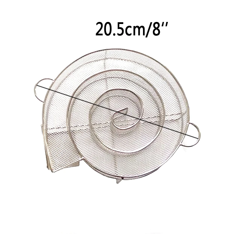BBQ Grill Accessories Steel Cold Smoke Generator Round Grill Smoker Box 8.07inch Apple Small Wood Chips Smoker Bacon Meat Fish