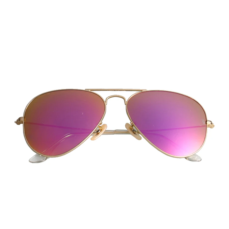 Модные мужские солнцезащитные очки es для женщин и мужчин, высокое качество, стеклянные линзы, классические HD очки для вождения, солнцезащитные очки es для мужчин и женщин, очки для мужчин - Цвет линз: gold-pink