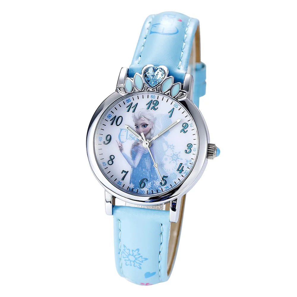 

Cartoon Frozen Children's Watches Disney brand children girls wristwatch quartz leather waterproof child watch girl