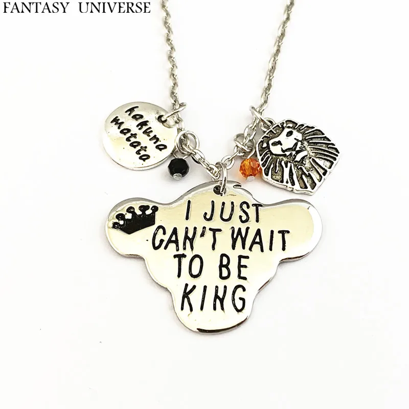 

FANTASY UNIVERSE Freeshipping 1pcs a lot The lion king charm necklaces HRJDDFJD05