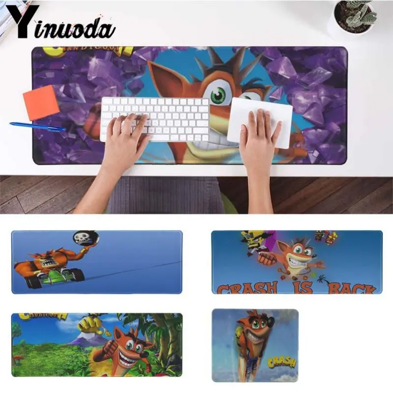 

Yinuoda Your Own Mats Crash Bandicoot Beautiful Anime Mouse Mat Size for 18x22cm 20x25cm 25x29cm 30x90cm 40x90cm