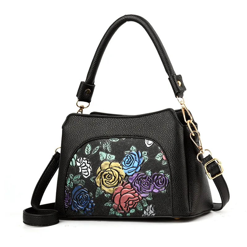 

Middle-aged Ladies and Mother Bags 2018 New Middle-aged and Old-fashioned High-end Atmosphere Wild Women's Messenger Bag