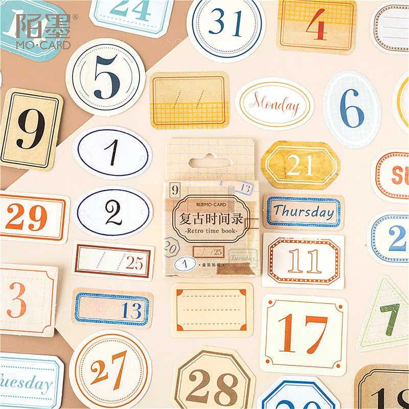

45pcs/Set Bear Date Bookmarks Fresh Cute Books Marker Of Page Student Stationery School Office Supply