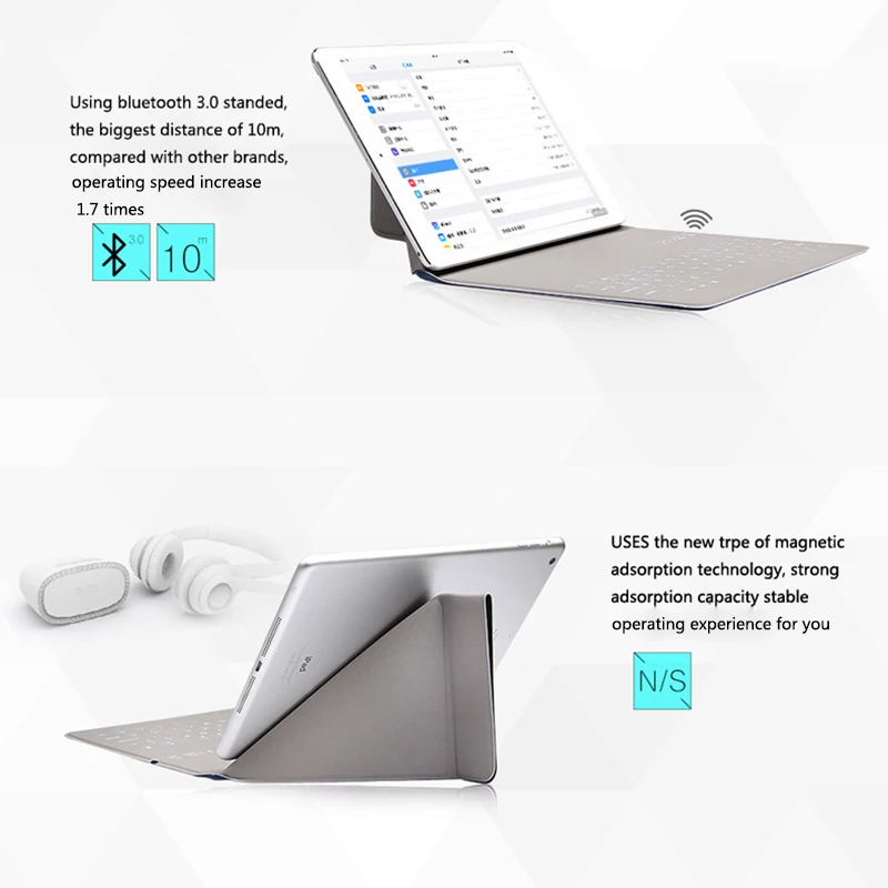 Модный Ультратонкий чехол-клавиатура Bluetooth для Xiaomi Pad 4 plus 10,1 ''планшет mipad4 plus с клавиатурой