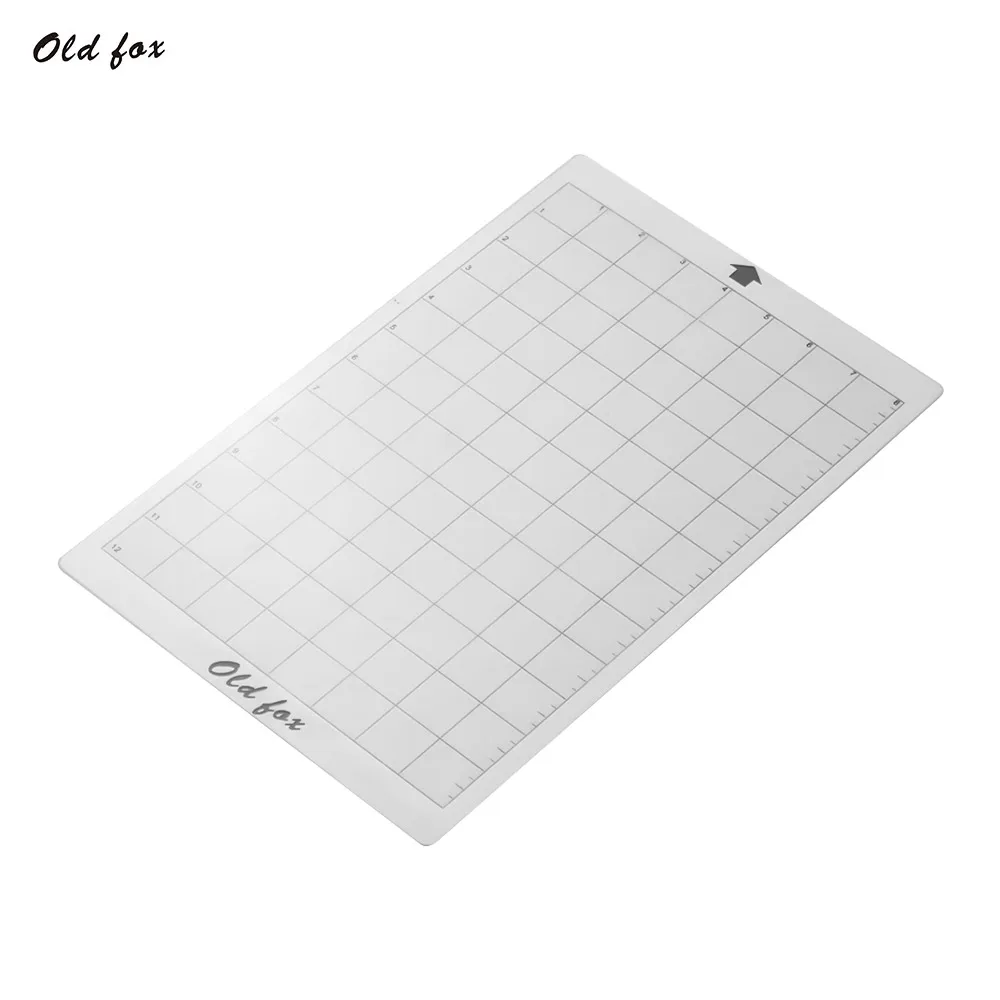 

Aibecy OLD FOX Replacement Cutting Mat Transparent Adhesive Mat with Measuring Grid 8 by 12-Inch for Silhouette Cameo Cricut