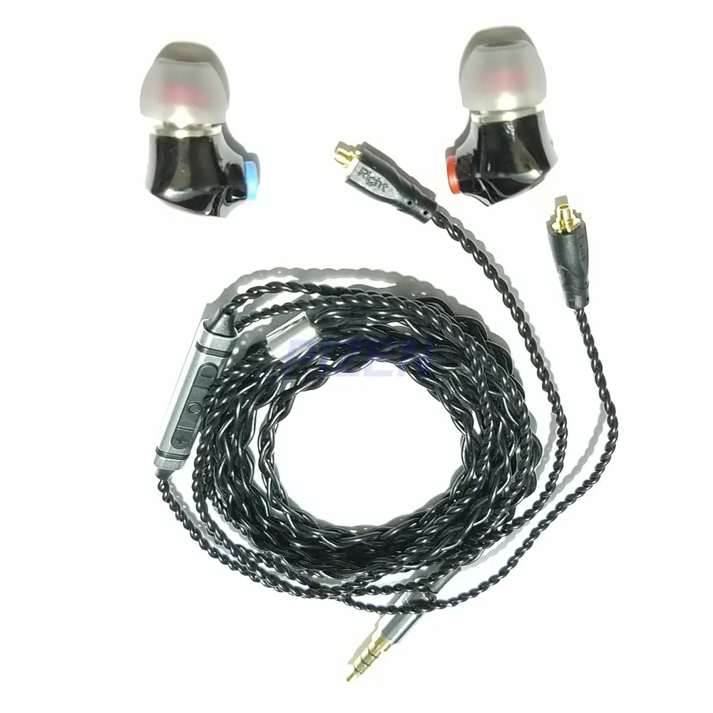 SENFER 4 in1 вкладыши HIFI наушники Гибридный технология DIY DJ Наушники Hi Fi гарнитуры с MMCX