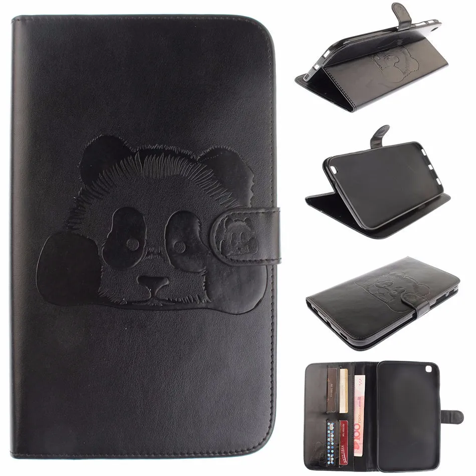 Чехол для планшета T310 для samsung Galaxy Tab 3, 8,0 дюймов, SM-T310, T311, T315, магнитный чехол-книжка с изображением панды из искусственной кожи, чехол-книжка