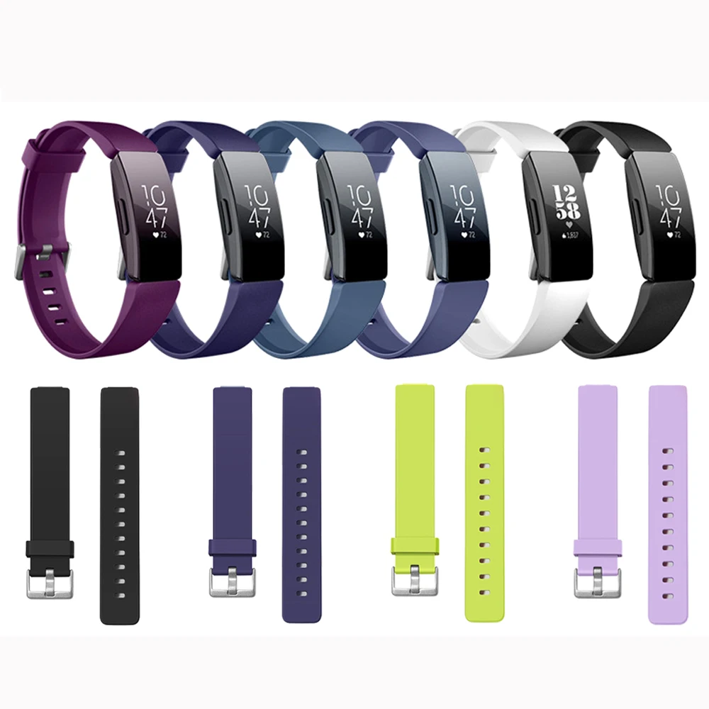 

Silicone Wristband Strap Bracelet For Fit bit Inspire / Inspire HR Activity Tracker Smartwatch Replacement Wrist Strap
