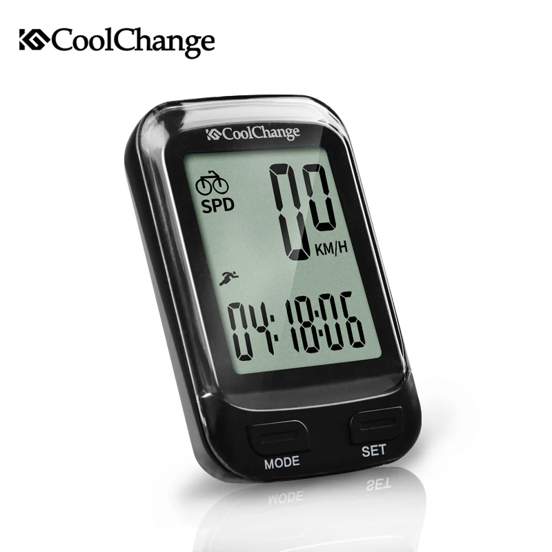 CoolChange Bike Computer Waterproof Wired Wireless Multifunction Bicycle LCD Computer Speedometer Cycling Odometer Accessories