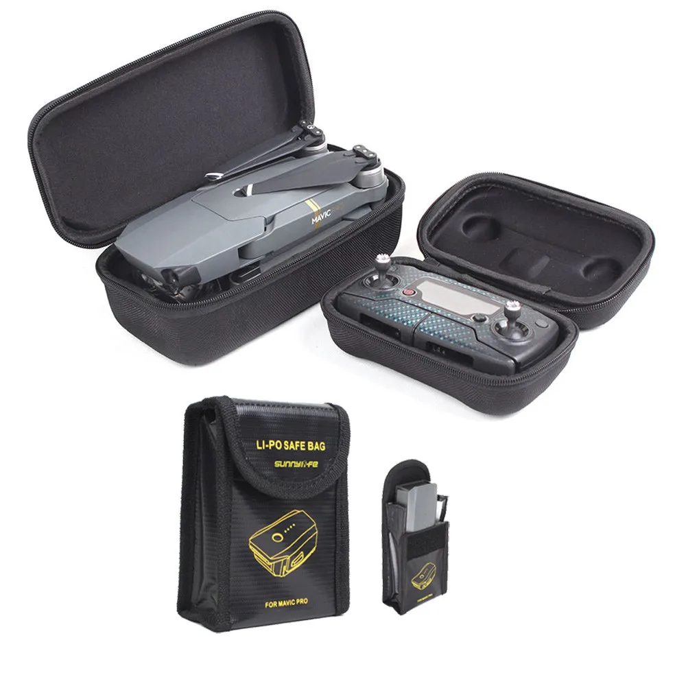 HIPERDEAL дроны сумка для Dji Spark хранения Защитная сумка для переноски Жесткий Чехол для Dji Mavic Pro Дрон пульт дистанционного управления 3 шт