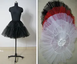 Stock 4 Color Crystal Yarn Cocktail Prom Party Crinoline Petticoat Slips Skirts TUTU in Black, Red,white,Ivory Stock 4 Color Crystal Yarn Cocktail Prom Party Crinoline Petticoat Slips Skirts TUTU in Black, Red,white,Ivory