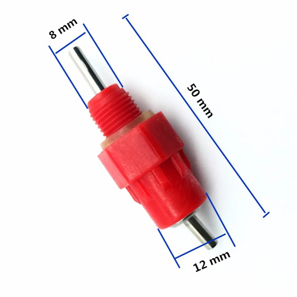 8mm linha vermelha frango mamilo bebedores aves