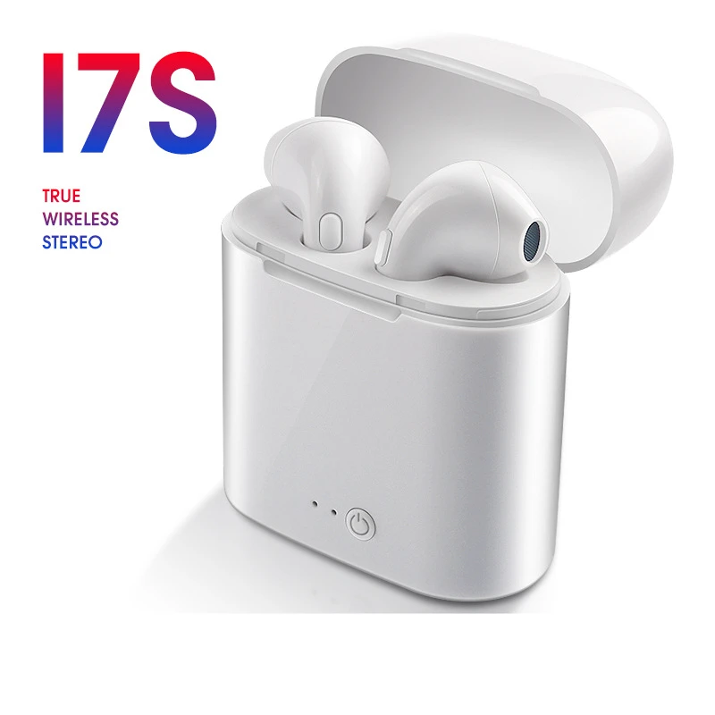 I7s TWS Bluetooth беспроводные наушники стерео гарнитура с зарядным боксом микрофоном