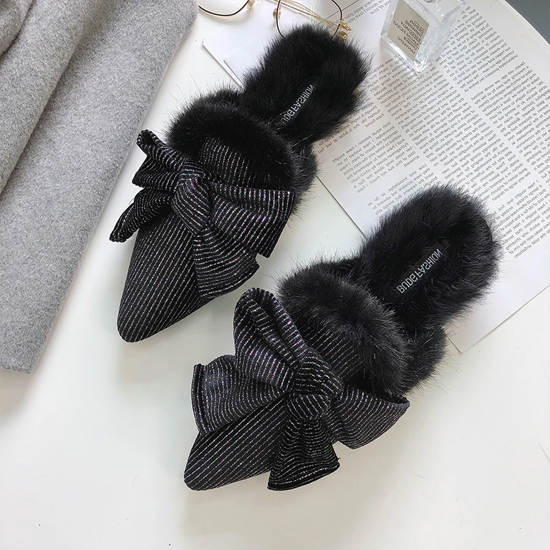 knotted mules flat