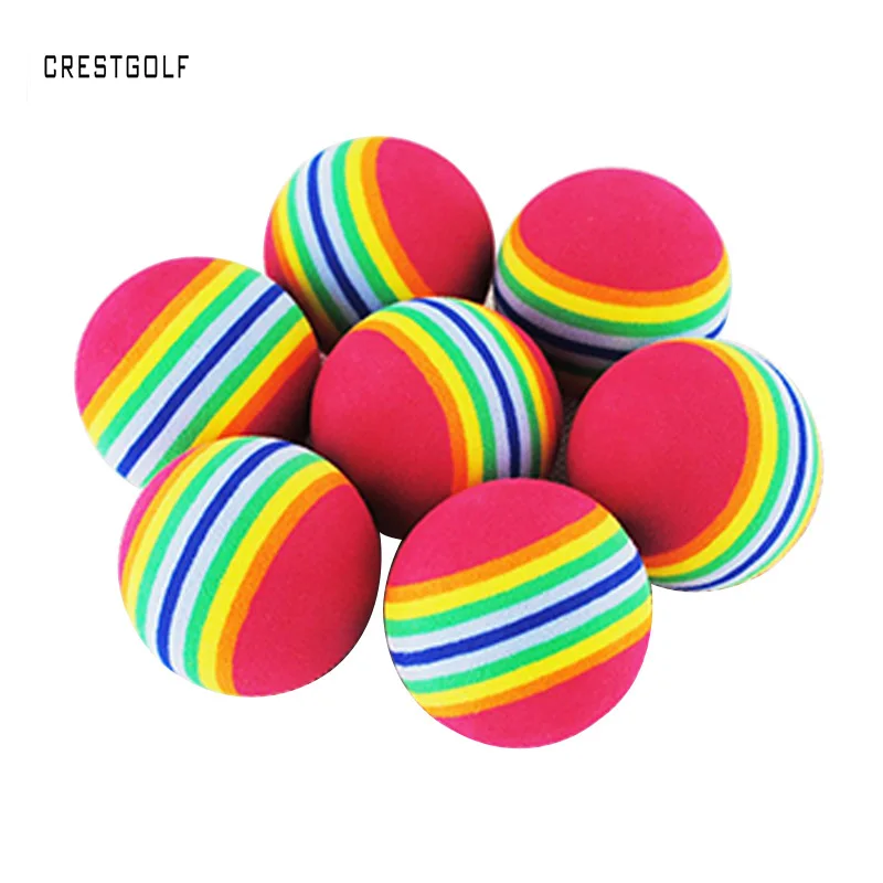 CRESTGOLF 10 шт./упак. Радужный мяч для гольфа разноцветные мячи игры в гольф | Спорт и