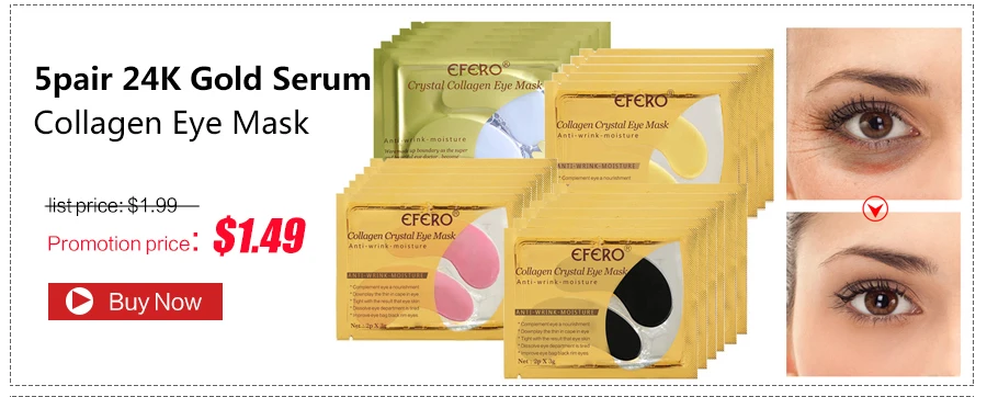 20pcs=10packs Gold Eye Masks Crystal Collagen Eye Mask Eye Patches for Eye Ageless Anti-Wrinkle Remove Black EyeCare Face Masks -
