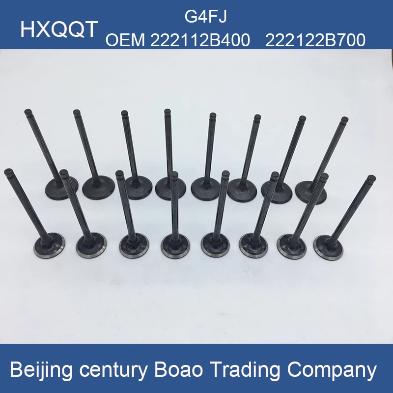 for G4FJ 1.6T Engine Intake Valve EXHAUST VALVE 1 set OEM 222112B400