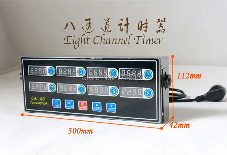 fast restaurant KFC/ Mcdonald kitchen commercial 6/ 8 digital channel timer multi digital kitchen countdown timer