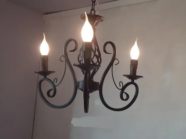 Illuminazione Per Ristoranti Rustici : Multipla lampadario candela rustico camera da letto luce