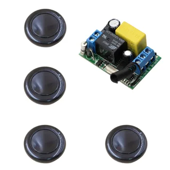 

Wireless Remote Control Switch System Remote Control Switch AC 220V 1CH 10A Relay Module Receiver Transmitter PT2262