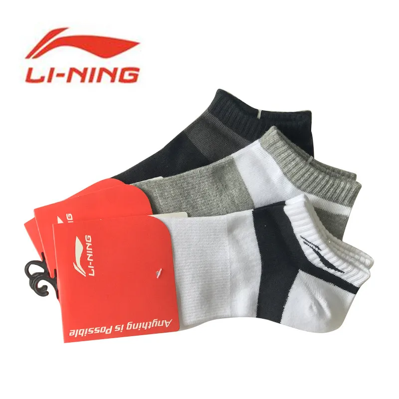 Li-Ning/мужские носки, городские спортивные носки, удобные носки для фитнеса, мужские и женские спортивные носки Li Ning AWSM261