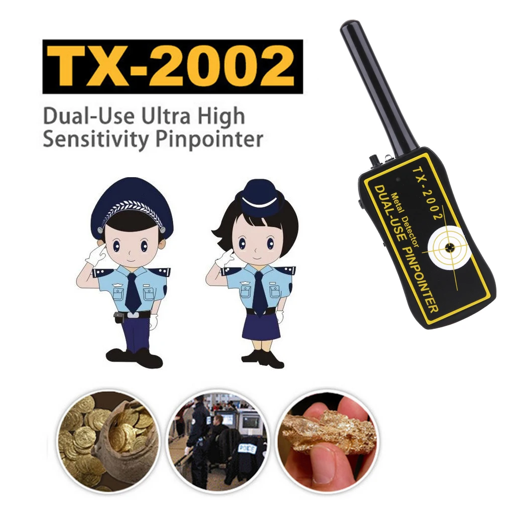 

TX-2002 Handheld Pinpointed Metal Detector High Sensitivity Dual-use Pinpointer Security Tester