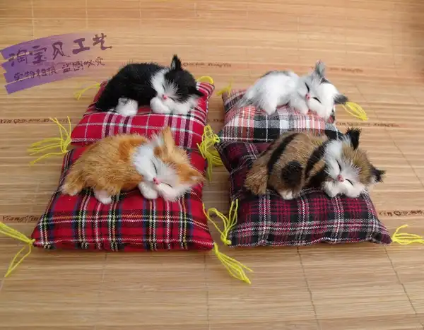 sleeping cat doll