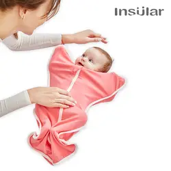 100% хлопок спальный мешок Демисезонный молнии пеленать новорожденного детское одеяло Обёрточная бумага Sleepsacks детское постельное белье