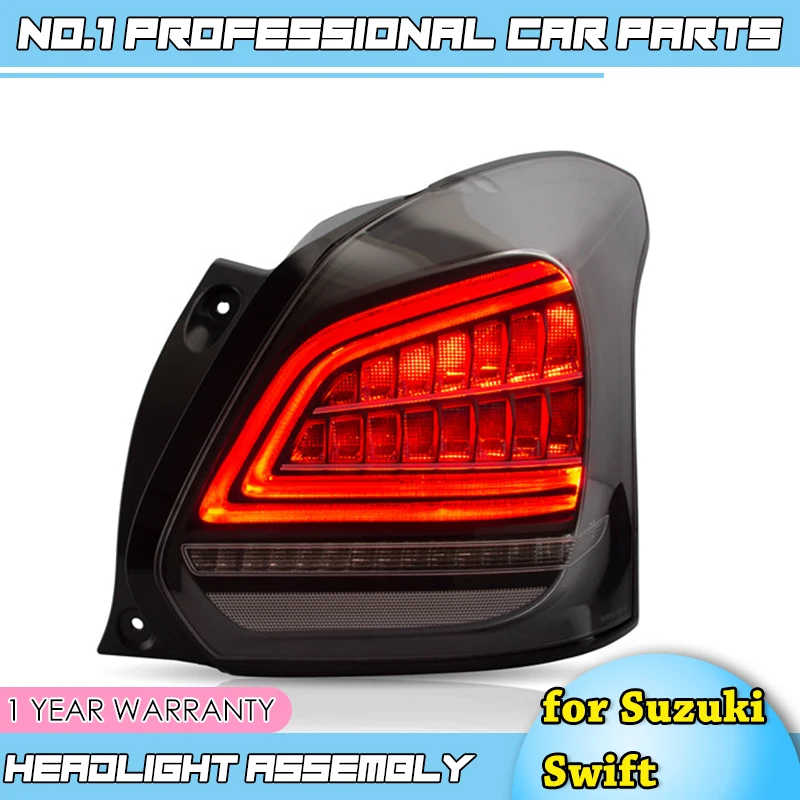 Car Styling Taillight For Suzuki Swift swift taillights All LED DRL+Reverse+Brake+Moving Turn Signal rear lamp