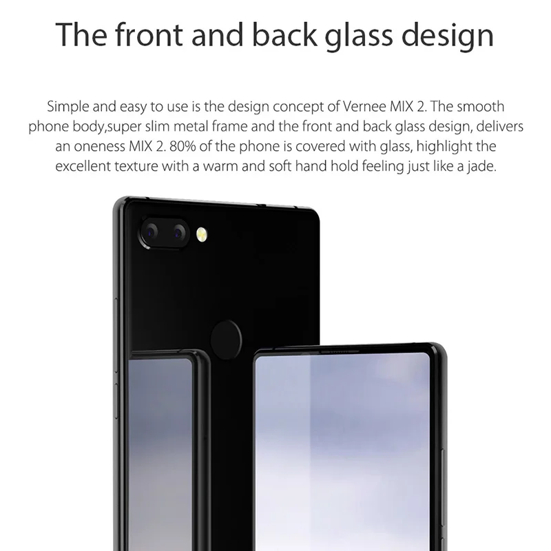 Vernee mezclar 2 4G LTE 18:9 teléfono móvil Android 7,0 Helio P25 Octa Core 4 + 64 Smartphone 6 pulgadas 2160*1080 de la huella digital de 2 Cámara
