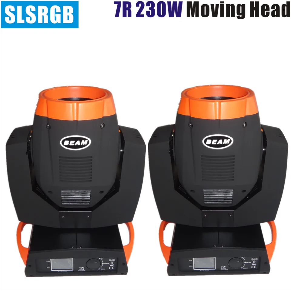 

2pcs/lot Fast moving head light beamer double prisms 7r 230w stage light Double prisms 230w sharpy 7r beam moving head dj stage