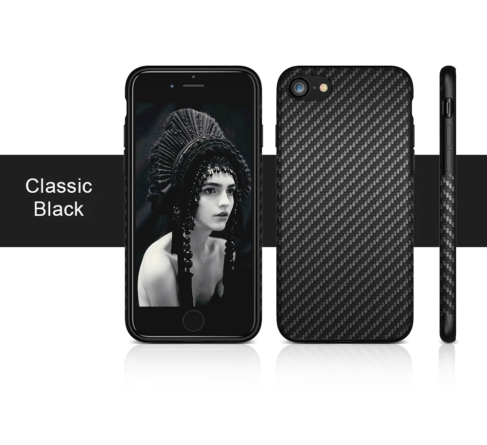 Carbon Fiber Case For iPhone 7 7 Plus Twill Skin Shell Hybrid TPU+ PU Capa Shockproof Back Cover For iPhone 7 7 Plus Case Fundas (9)