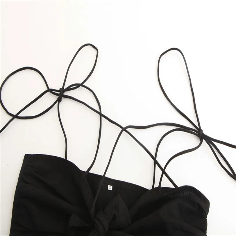 Sexy Bowknot Crop Top Female Camis Beach Bustier Bra Casual Vest Women's Tops Base Shirt Cropped Women's Blouse Wholesale noFB12 (10)