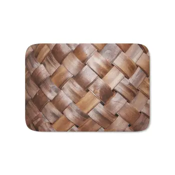 

Basket Weave Texture (2) Bath Mat Mats Welcome Home Entrance Door Floor Flannel Rug