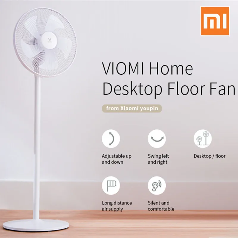 Xiaomi VIOMI Домашний Настольный напольный вентилятор Natual Wind вертикальный 3