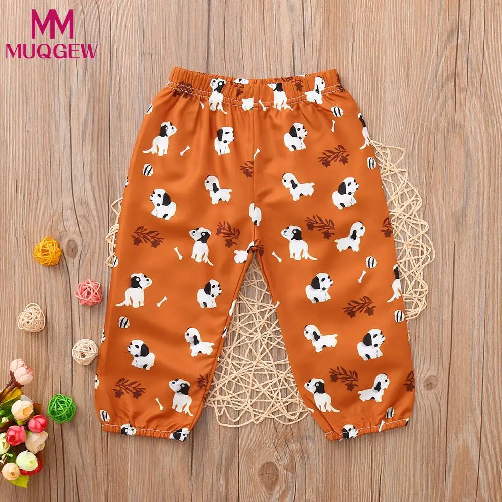 

MUQGEW Toddler Kids Baby Girls Boys Clothes Cartoon Dogs Printed Pants Harem Trousers Clothing for girls roupa infantil