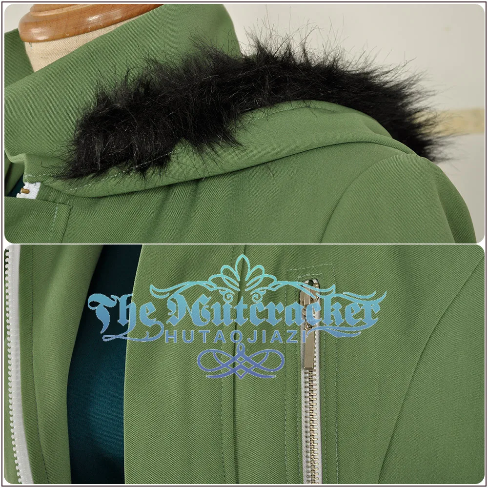 Games Voice Actor Dice Arisugawa Cosplay Costume Custom Green Hoodies Jacket Long Sleeve Turquoise Shirt Pants Wig Halloween