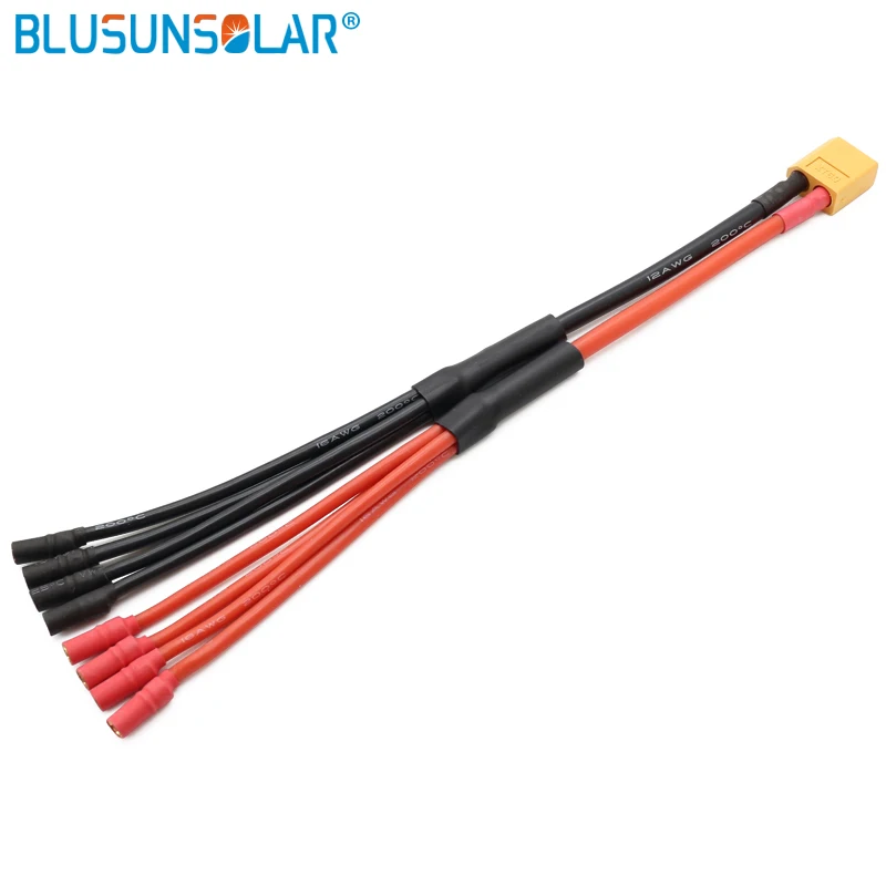 Banana Female Parallel Charger Cable Extension Y Splitter (1)
