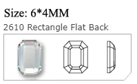Кристалл замок камни и кристаллы для рукоделия Топ прозрачный белый страз горячей фиксации бриллианты самоклеящиеся стразы для блестящей обуви - Цвет: 2610 Octagon 6x4