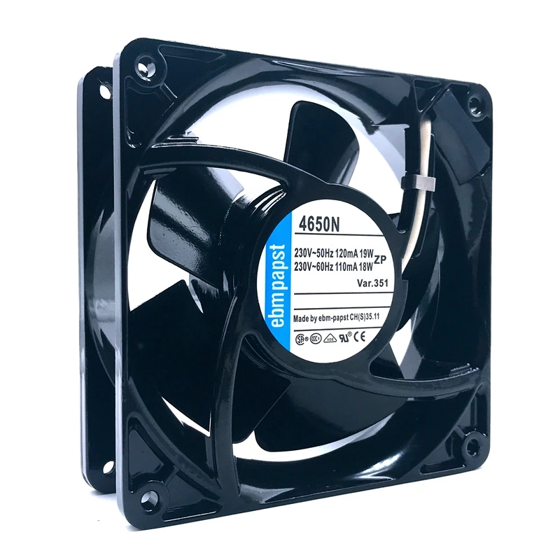 4650N Original Brand New For PAPST ebmFor PAPST 4650 4650n 230V-50HZ 110MA//120MA 18W//19W Cabinet Cooling Fan