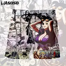 LIASOSO 3d печать Япония аниме одна деталь Нико нами и Робин сексуальные милые для девушек и мужчин шорты пляжные повседневные летние шорты хорошего качества X1350